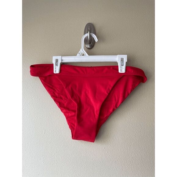 Andie the Banded Cheeky Bottom in Cherry Red Size Large - Picture 1 of 2